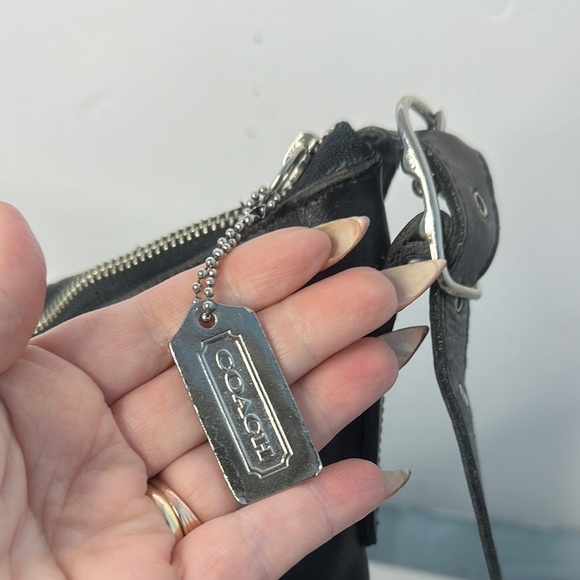 Coach # 9188 Legacy  Duffle Black Leather Crossbody Bag Purse - Picture 9 of 11